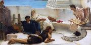 Alma-Tadema, Sir Lawrence A Reading from Homer (mk23) Sweden oil painting artist